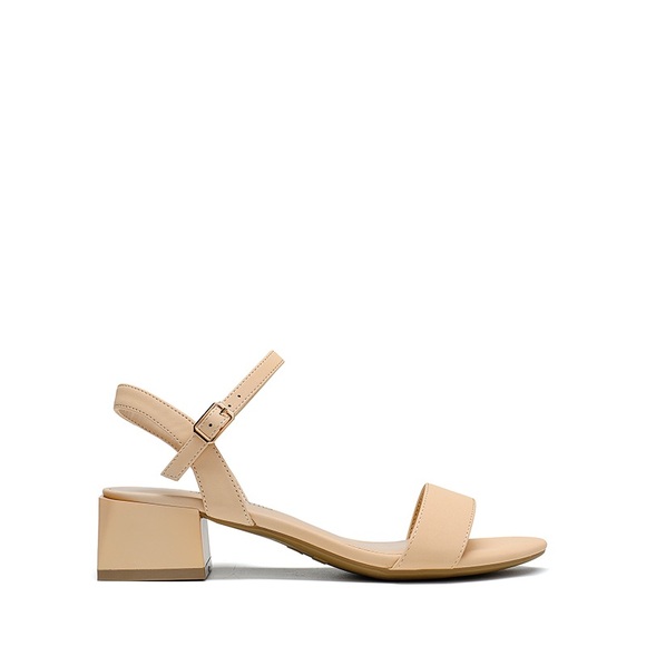 Open Toe Ankle Strap Low Heel Sandals - Picture 4 of 11